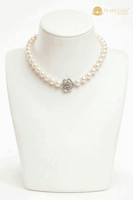 CHUỖI NGỌC TRAI SUNRISE ROSE 9MM